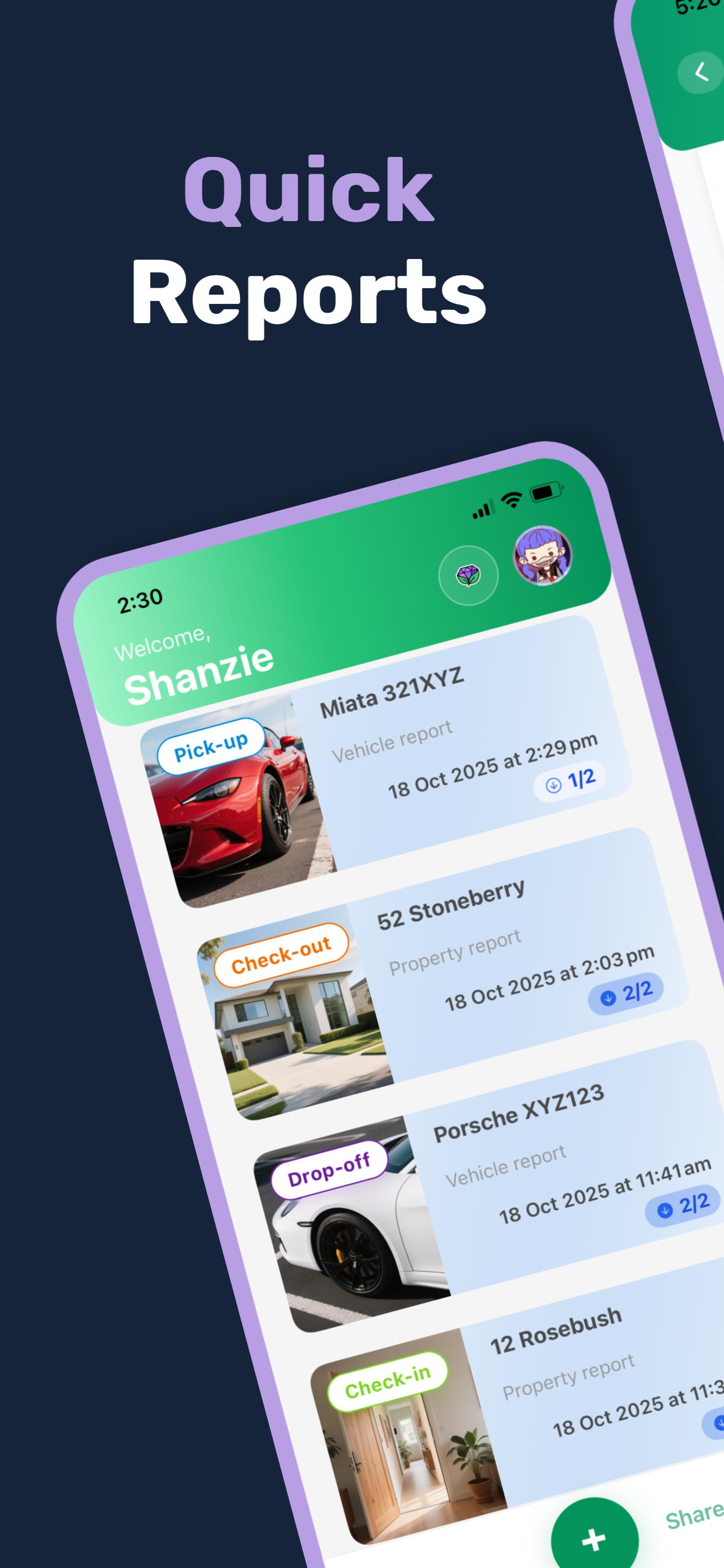 BondSnap app screen 1