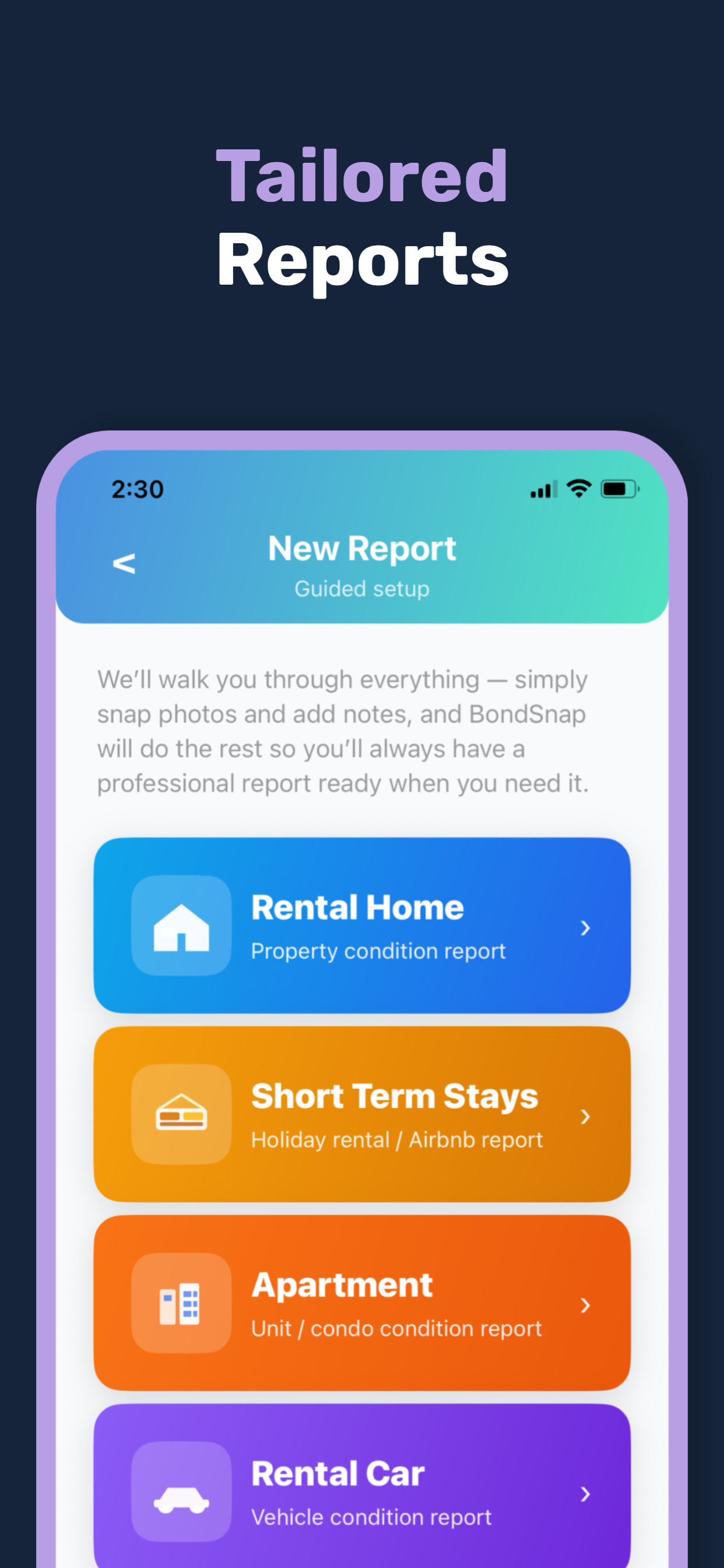 BondSnap app screen 4